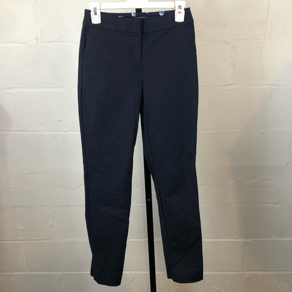 Boden Richmond Navy Blue Pants Size 2R Ankle Cropped #i25 - Picture 2 of 9